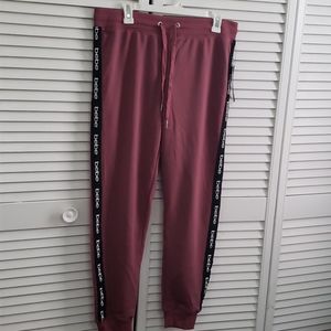 Bebe sport color  stripe jogger pant